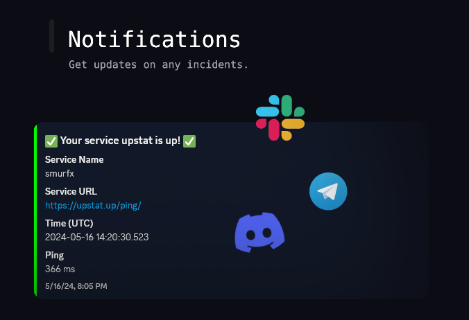 incident notifications